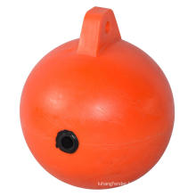 EPS foam filled durable plastic floating ball spherical floater safety marker